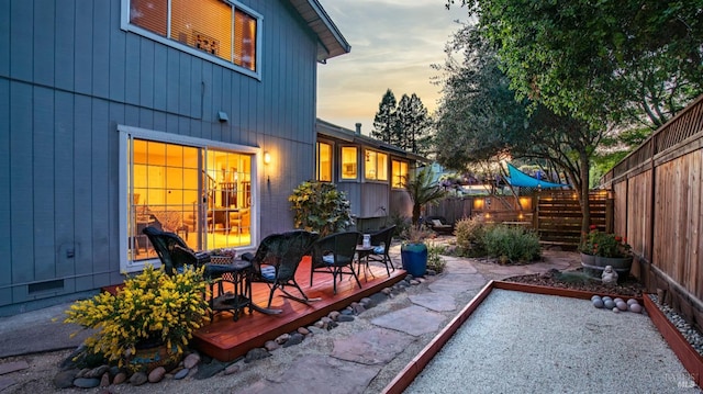 view of patio / terrace with a fenced backyard
