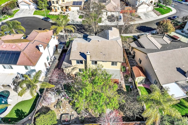 drone / aerial view featuring a residential view