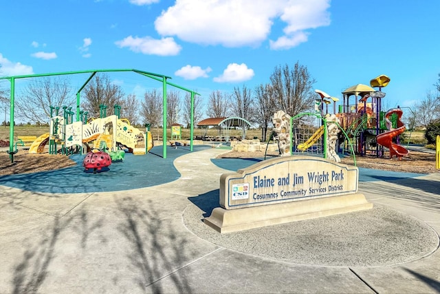 view of communal playground