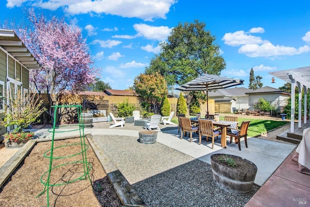 exterior space featuring a fenced backyard