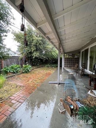 view of patio / terrace featuring a fenced backyard