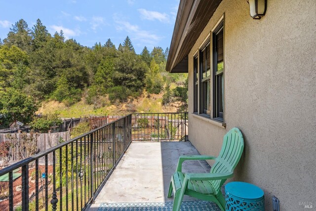 view of balcony