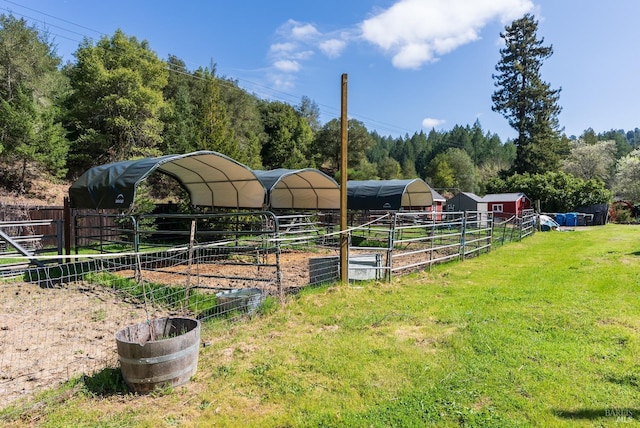 view of stable