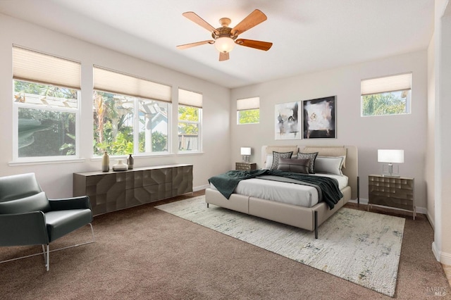 2550 Duncan St, Dixon, CA 95620 - carpeted bedroom featuring baseboards and ceiling fan