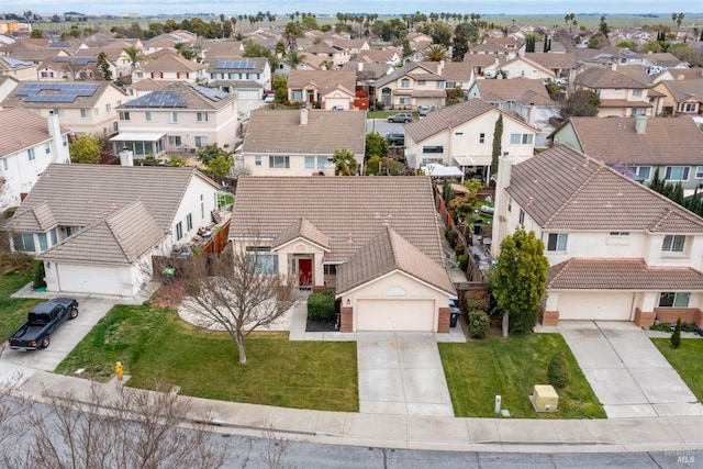 drone / aerial view featuring a residential view