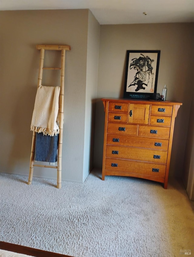 unfurnished bedroom with light carpet