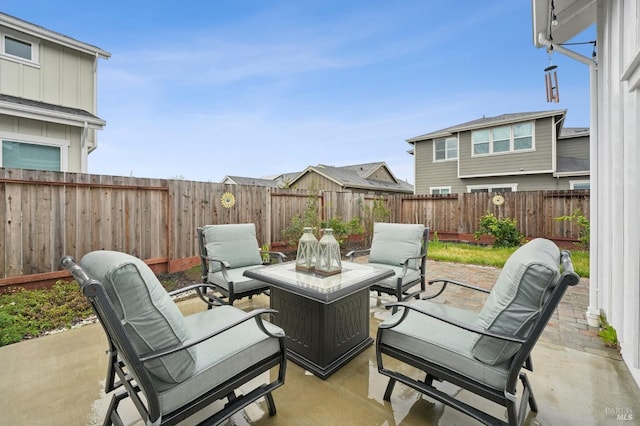 view of patio / terrace featuring a fenced backyard