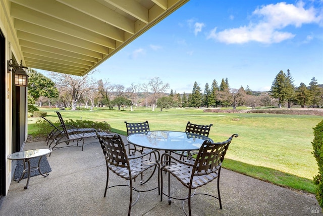 view of patio / terrace with outdoor dining space