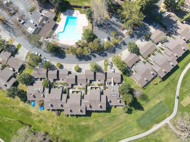 drone / aerial view featuring a residential view