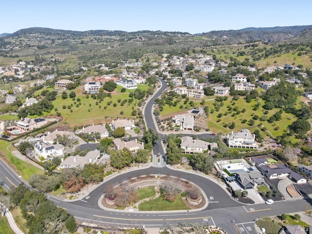 aerial view featuring a residential view