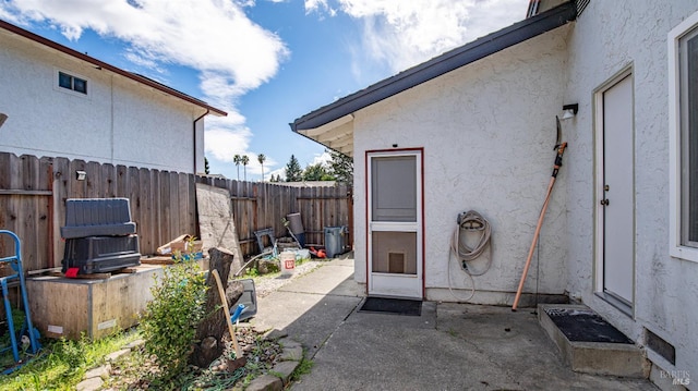 view of patio with fence