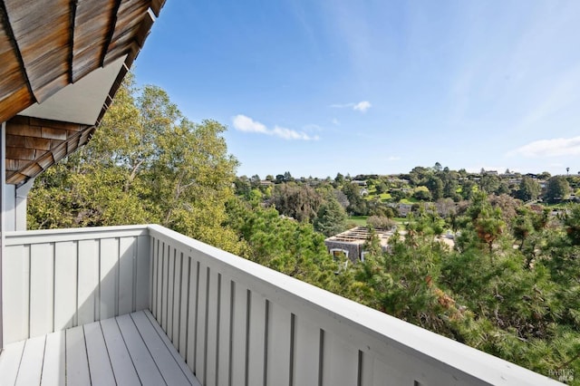 view of balcony