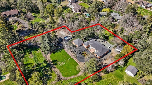 1014 Stonedge Dr, Napa, CA 94558 - aerial view featuring a residential view