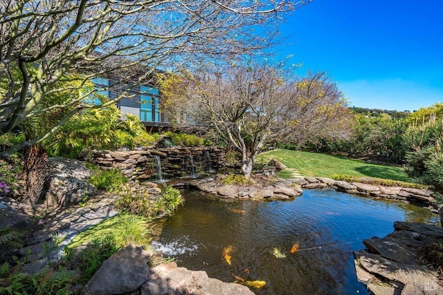 view of water feature