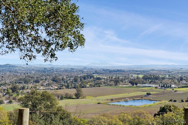 property view of mountains with a water view