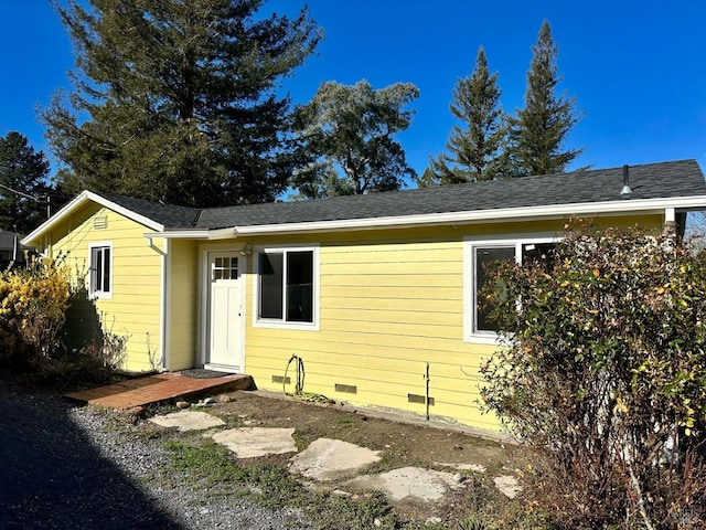 view of rear view of property