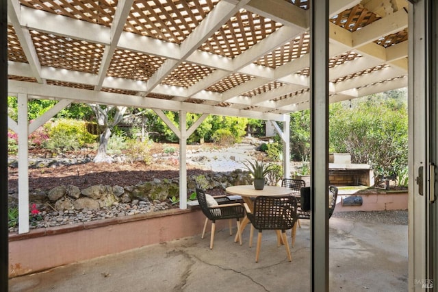 view of patio / terrace with outdoor dining space