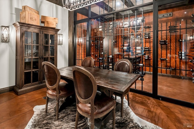 wine cellar featuring baseboards