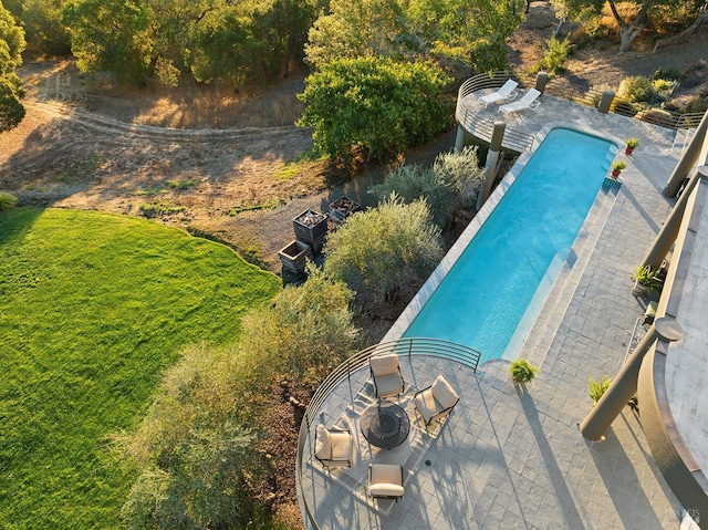 birds eye view of property