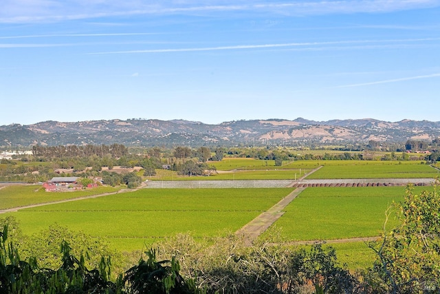 mountain view featuring a rural view