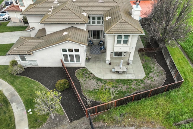 birds eye view of property