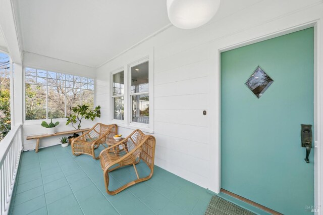 view of sunroom