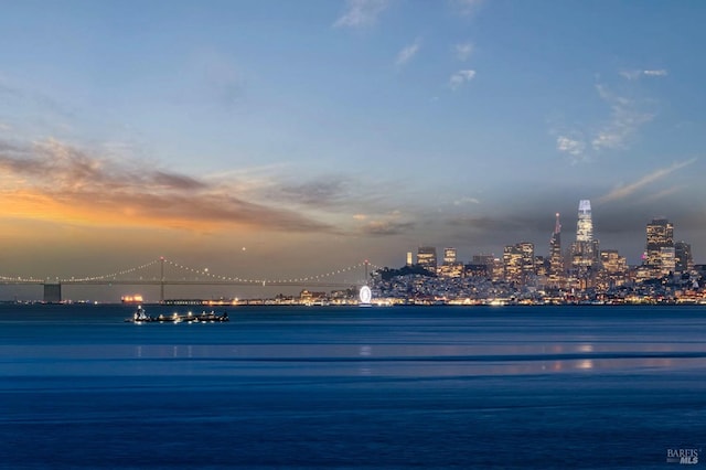 water view featuring a view of city