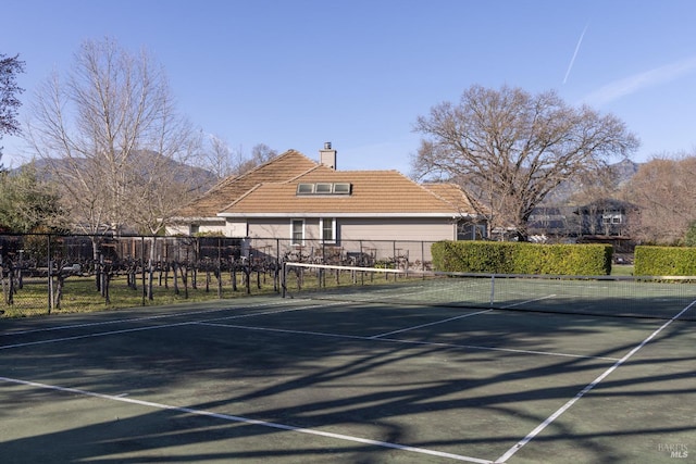 1706 Garnett Creek Ct, Calistoga, CA 94515 - view of tennis court