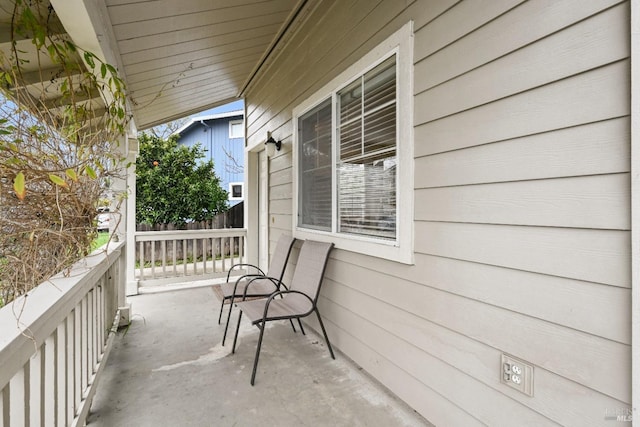 balcony with a porch