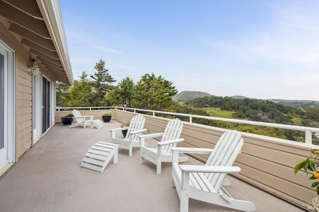 view of patio / terrace featuring a balcony
