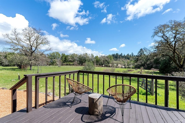 3651 Bones Rd, Sebastopol, CA 95472 - wooden terrace with a lawn