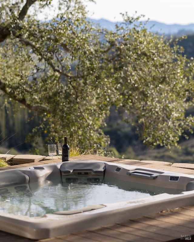 details with a jacuzzi