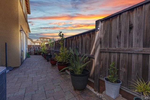 view of patio / terrace featuring a fenced backyard