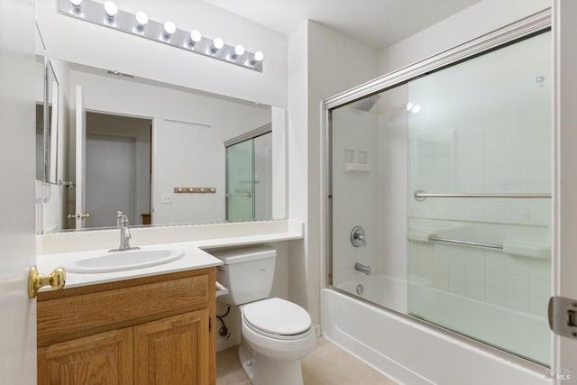 330 Windward Cmn Unit 4, Livermore, CA 94551 - full bathroom featuring vanity, shower / bath combination with glass door, and tile patterned floors