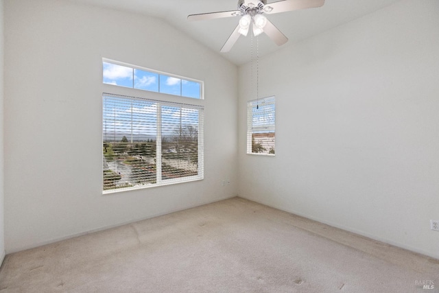 330 Windward Cmn Unit 4, Livermore, CA 94551 - unfurnished room with carpet, ceiling fan, and lofted ceiling