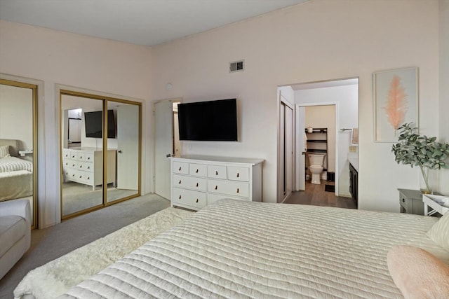 5829 San Juan Way Unit 34, Citrus Heights, CA 95610 - carpeted bedroom with two closets and connected bathroom