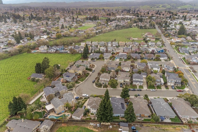 3982 Lucero St, Napa, CA 94558 - aerial view of property's location with nearby suburban area and abundant farmland
