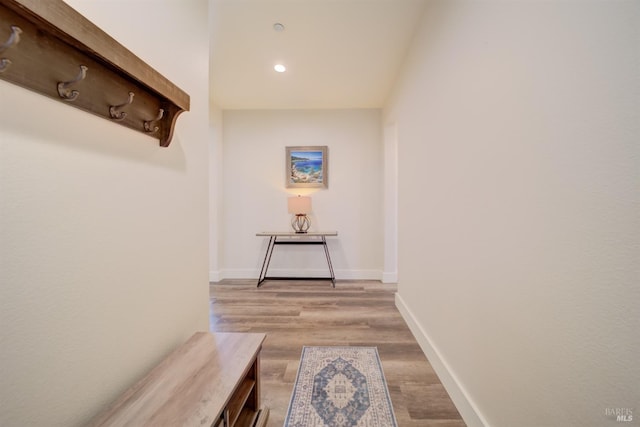 3982 Lucero St, Napa, CA 94558 - hall featuring light wood-type flooring, recessed lighting, and baseboards