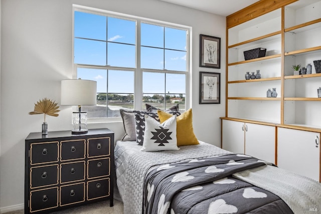 bedroom featuring carpet flooring
