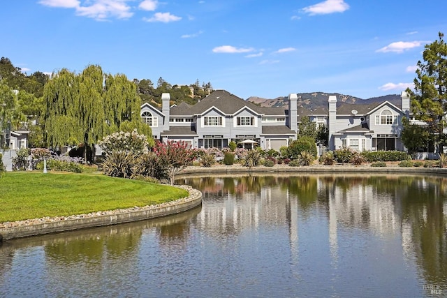 view of water feature featuring a residential view