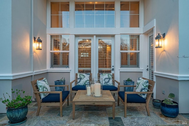 view of sunroom