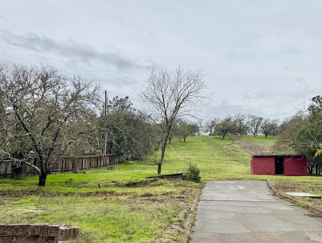 2131 1st Ave, Napa, CA 94558 - view of yard featuring an outbuilding and fence