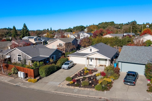 drone / aerial view featuring a residential view