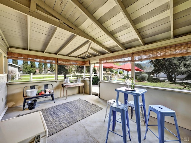 view of sunroom / solarium