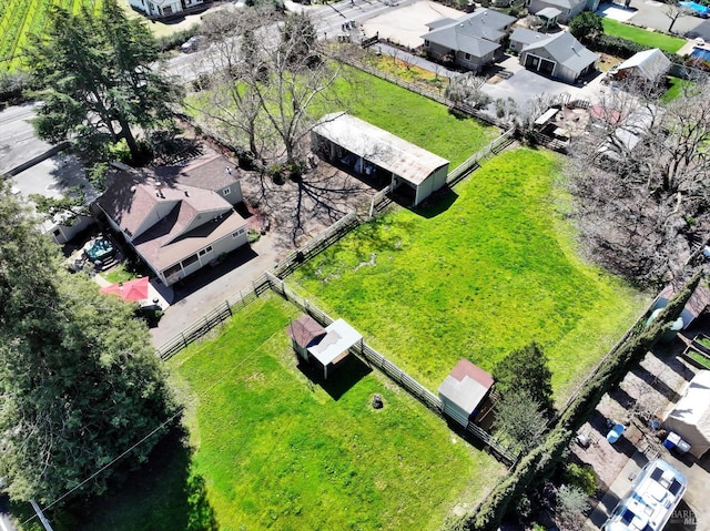drone / aerial view featuring a residential view