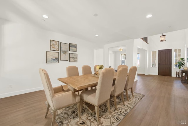 830 Elderberry Loop, Vacaville, CA 95688 - dining space featuring recessed lighting, wood finished floors, and baseboards