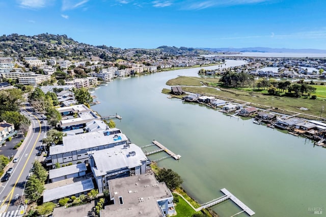 835 S Eliseo Dr, Greenbrae, CA 94904 - aerial perspective of suburban area featuring a water and mountain view