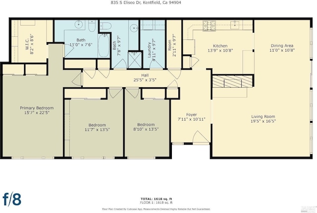 835 S Eliseo Dr, Greenbrae, CA 94904 - view of home floor plan
