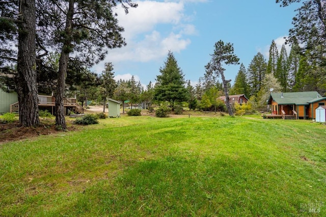 27821 Ten Mile Rd, Point Arena, CA 95468 - view of yard with a deck