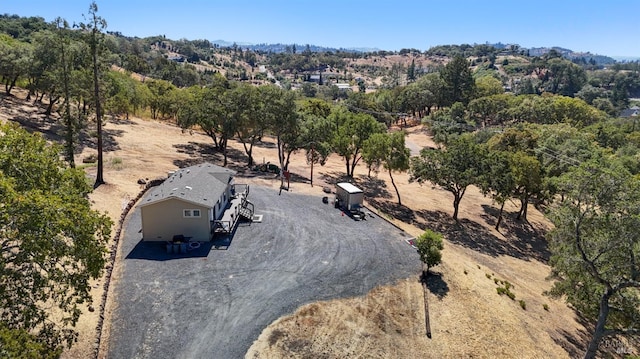 bird's eye view featuring a rural view